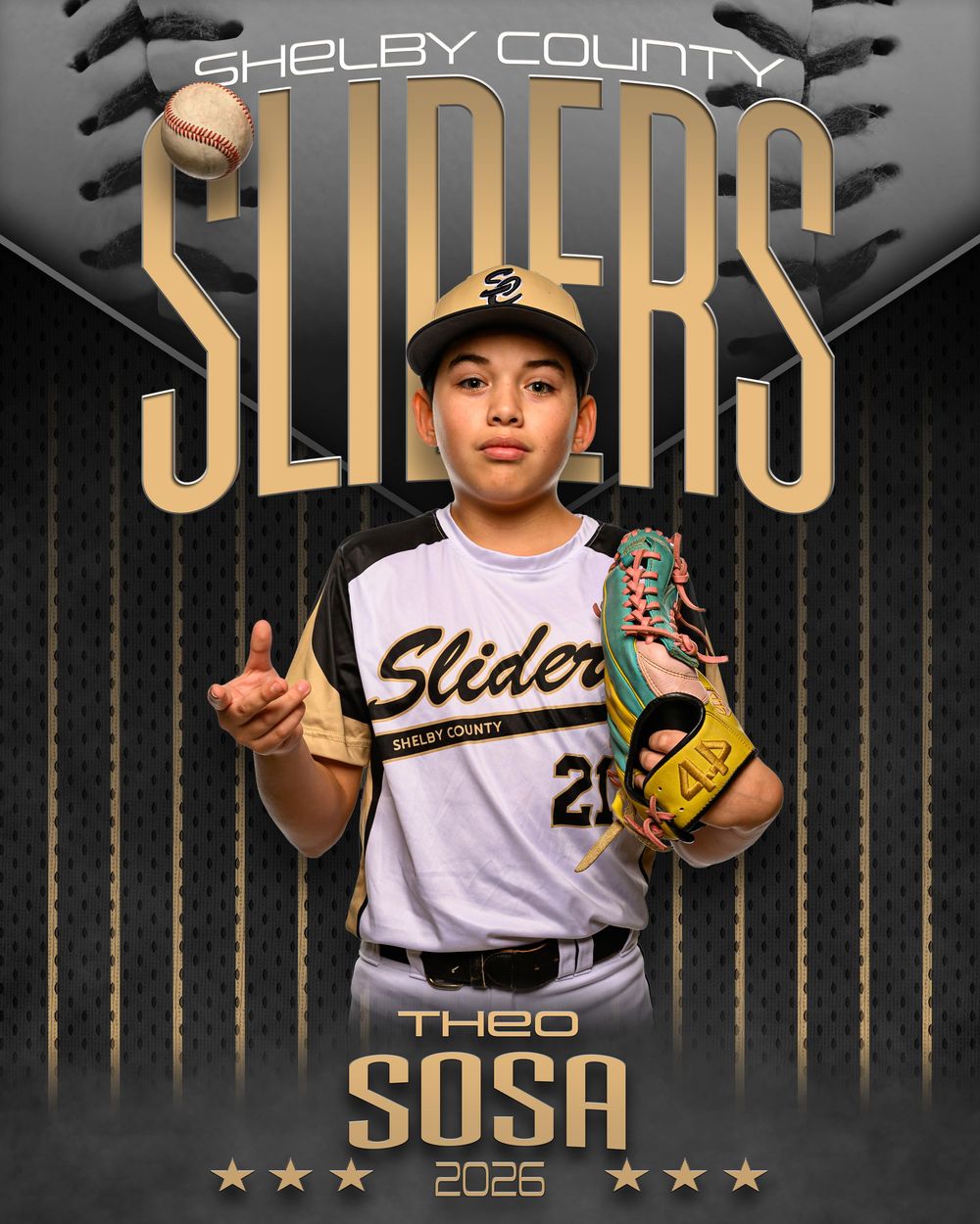 L Squared Photography sports portrait baseball