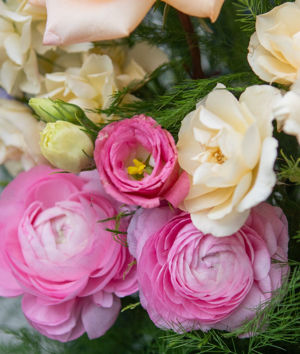 Gorgeous florals from a wedding centerpiece in Strongsville.
