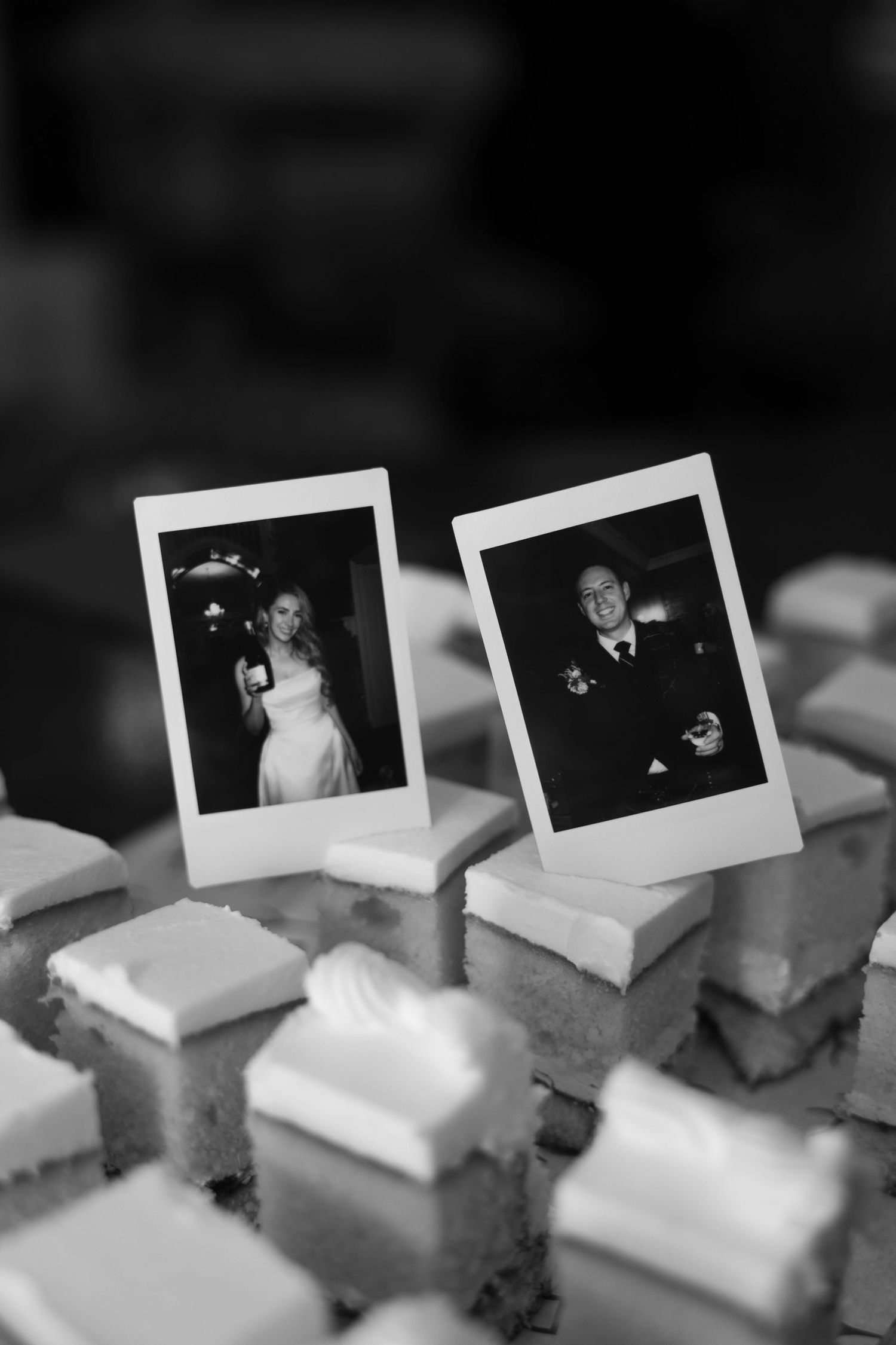 Polaroid photos Bride groom