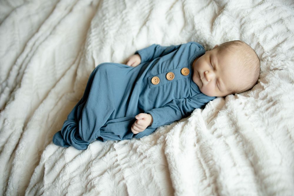 Sleeping newborn baby fresh 48 newborn photography at University of Tennessee Medical Center in Knoxville, Tennessee.