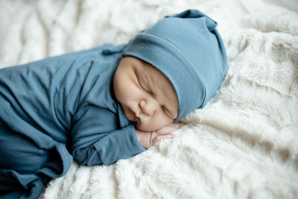Newborn baby sleeping peacefully fresh 48 newborn photography at University of Tennessee Medical Center in Knoxville, Tennessee.