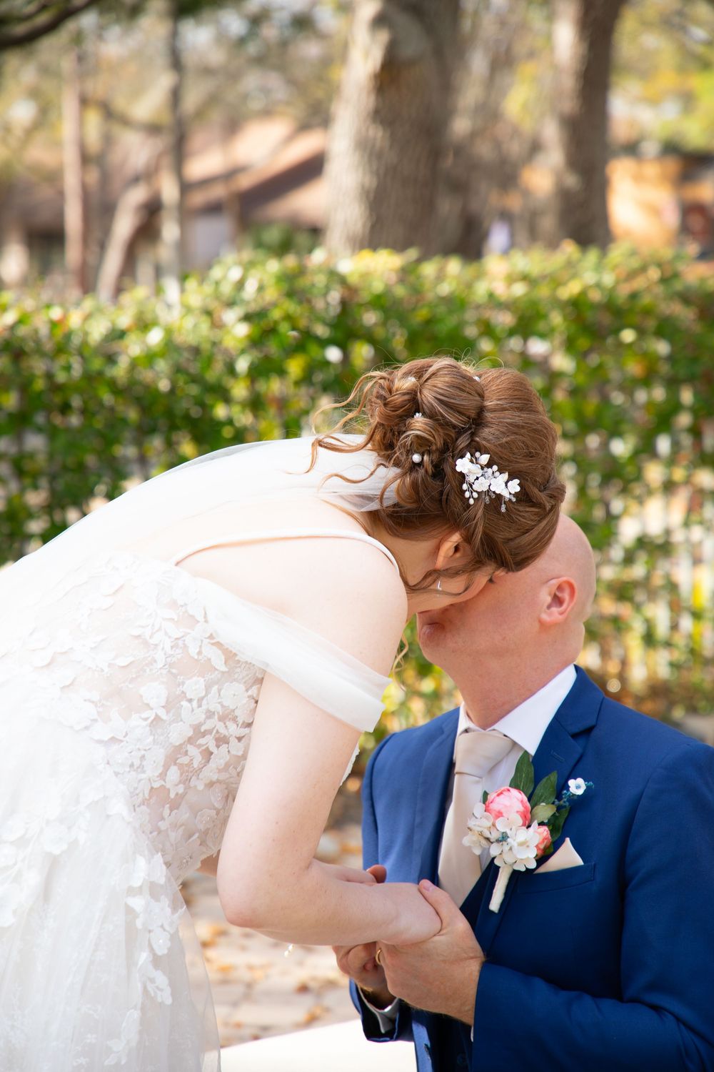 Editorial style wedding photography at St Paul's Catholic Church, Tampa, Florida.