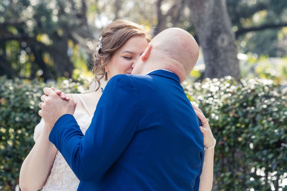 Editorial style wedding photography at St Paul's Catholic Church, Tampa, Florida.