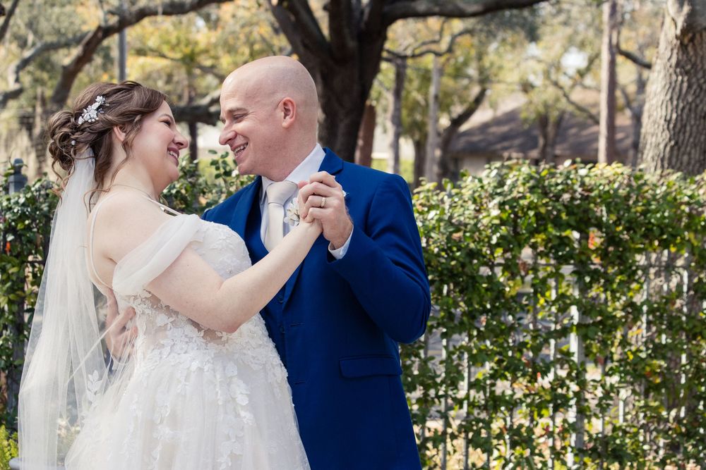 Editorial style wedding photography at St Paul's Catholic Church, Tampa, Florida.