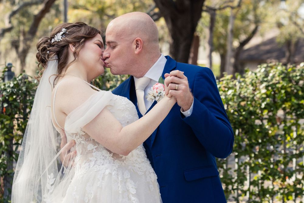 Editorial style wedding photography at St Paul's Catholic Church, Tampa, Florida.