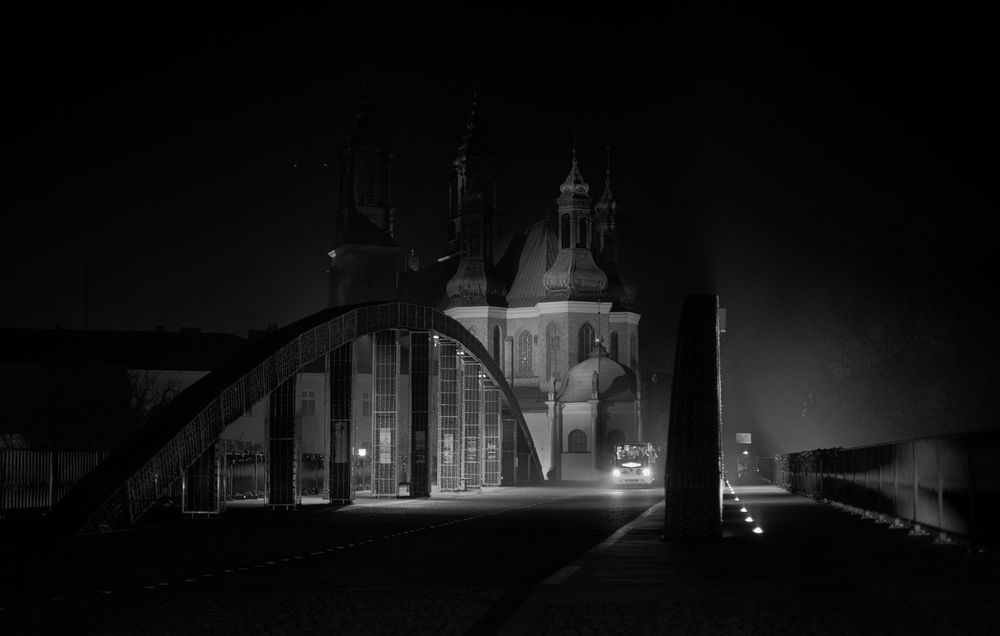 Katedra Poznańska, Poznań Cathedral, Ostrów Tumski, Night photo