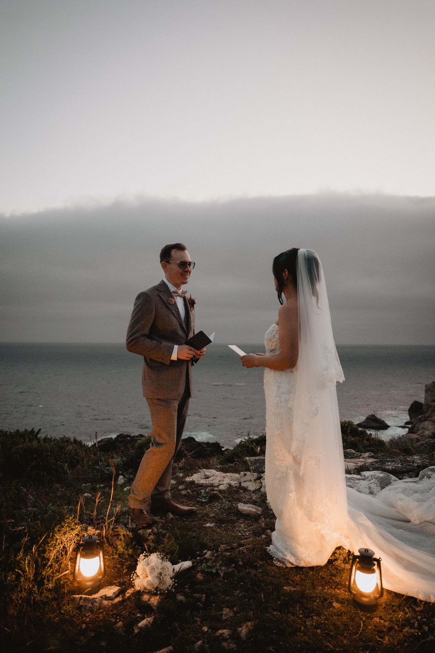 coastal elopement photos