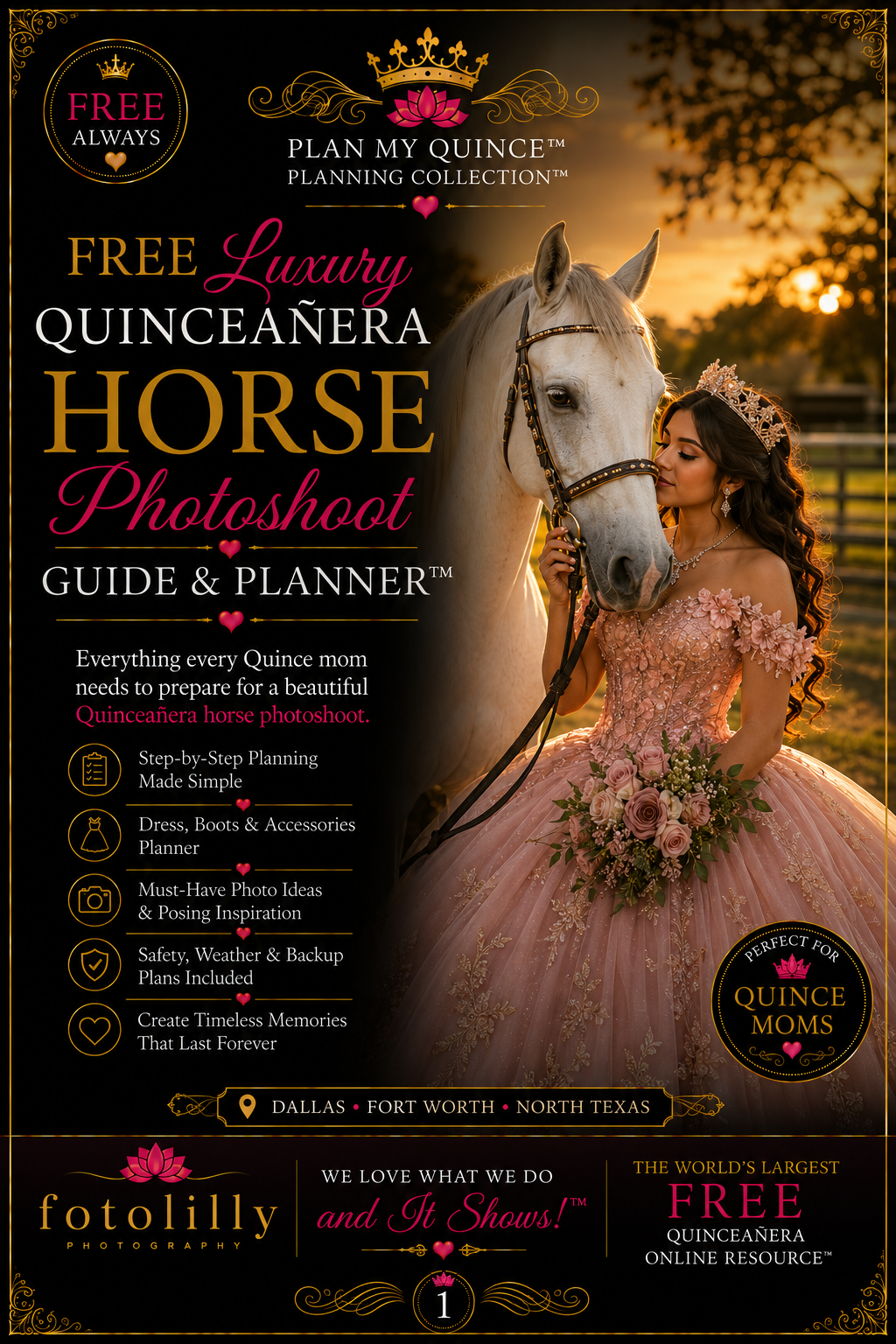 The World's Largest FREE Quinceañera Online Resource featuring planning guides, blogs, checklists, downloads and free planning tools