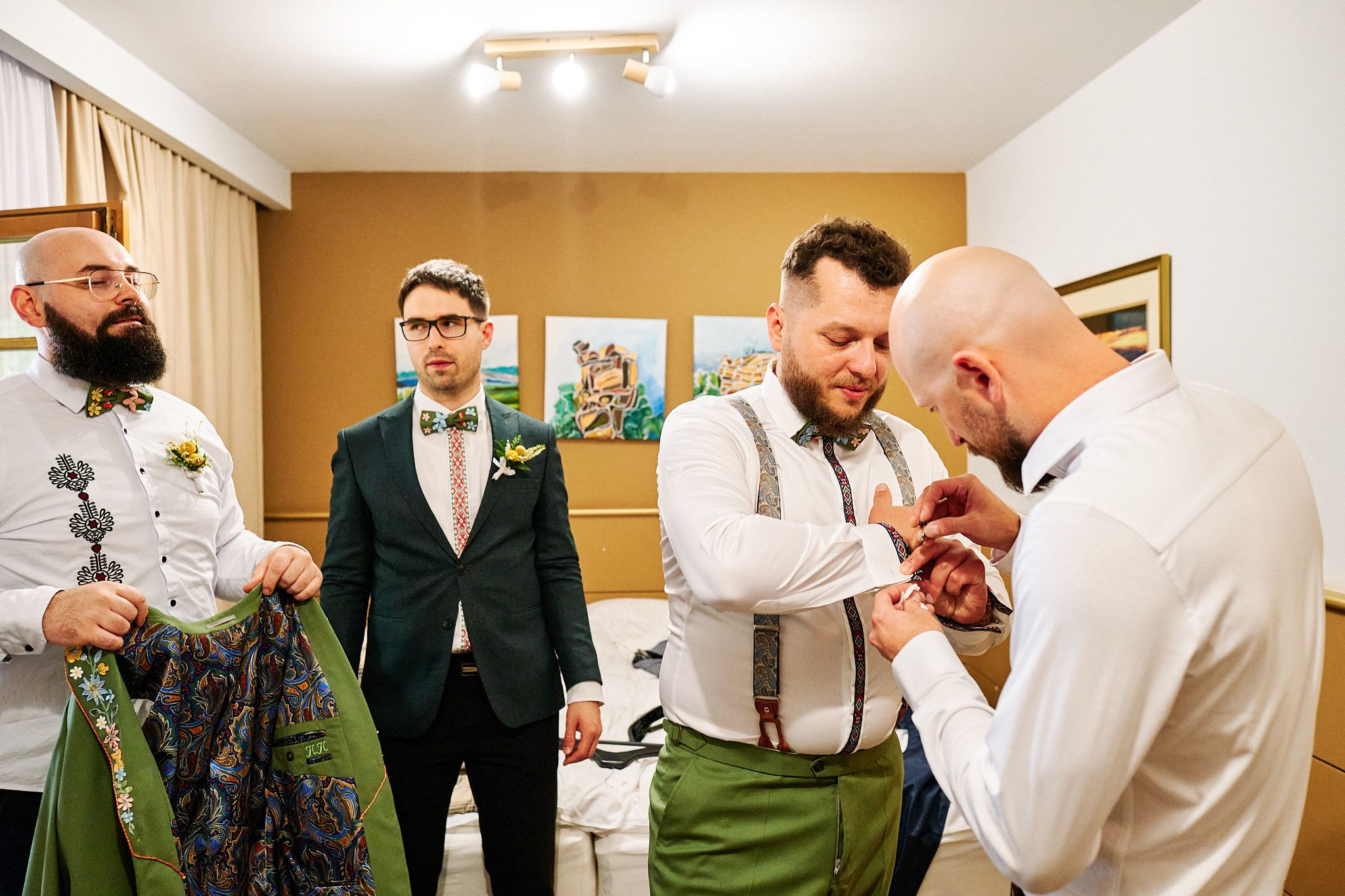 Przygotowania Pana młodego w Dworzysku.