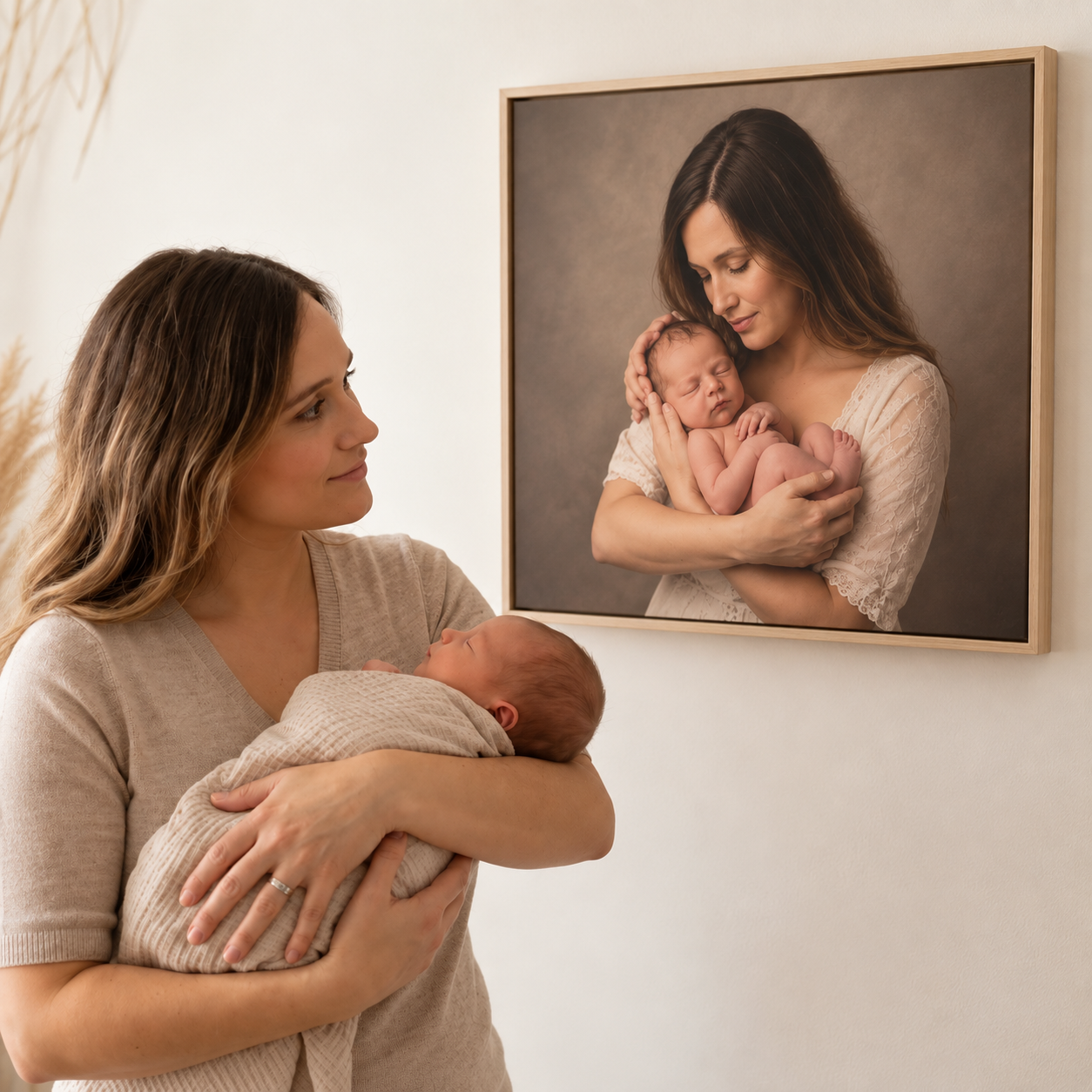 A series of artistic maternity photos showing a pregnant woman's silhouette against a dark background.