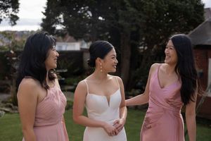 bride bridesmaids Malaysian Scottish wedding photography