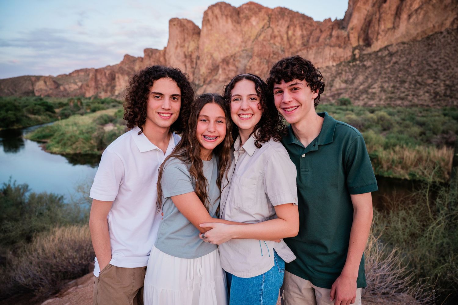 Gilbert Arizona photographer Melissa Maxwell of Jubilee Family Photography. Water Users Recreation family portraits.