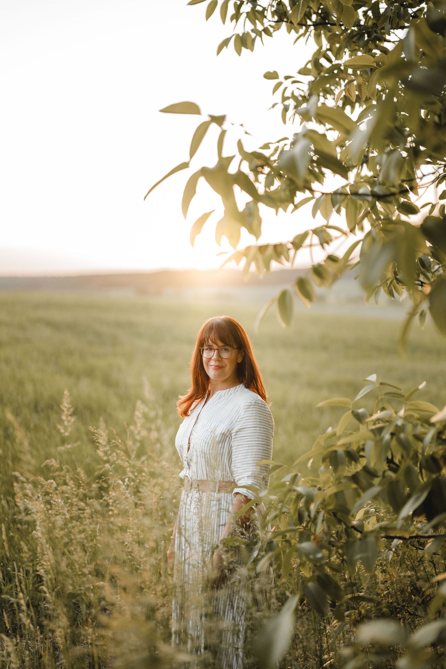 Hochzeitsfotografin Ramona Maier fotografiert bei Sonnenuntergang
