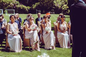 Wedding Photography crying bridesmaids Moorland Hotel Haytor Devon