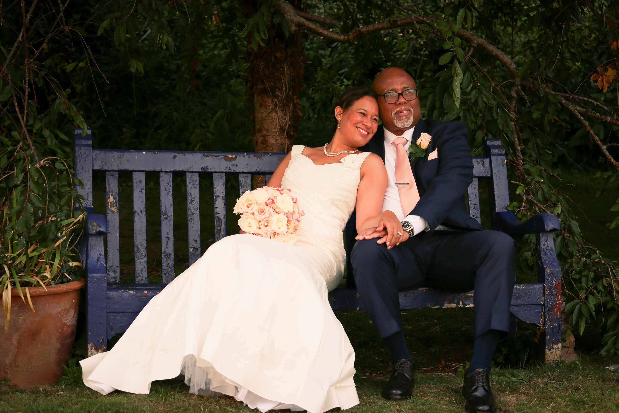 Bride and Groom portrait Imperial Hotel Torquay