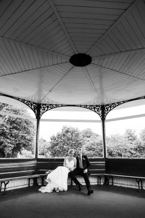 Wedding Photography bandstand The Mansion Roundhay Park Leeds