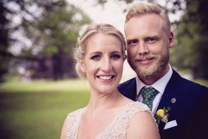 Bride and Groom Portrait The Mansion Leeds