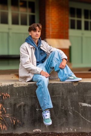 Clean, bold, and picture-perfect senior portraits for the guys — sharp color, natural posing, and a confident look