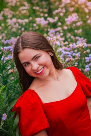 stop and smell the flowers! escape in a picturesque world with this senior photoshoot