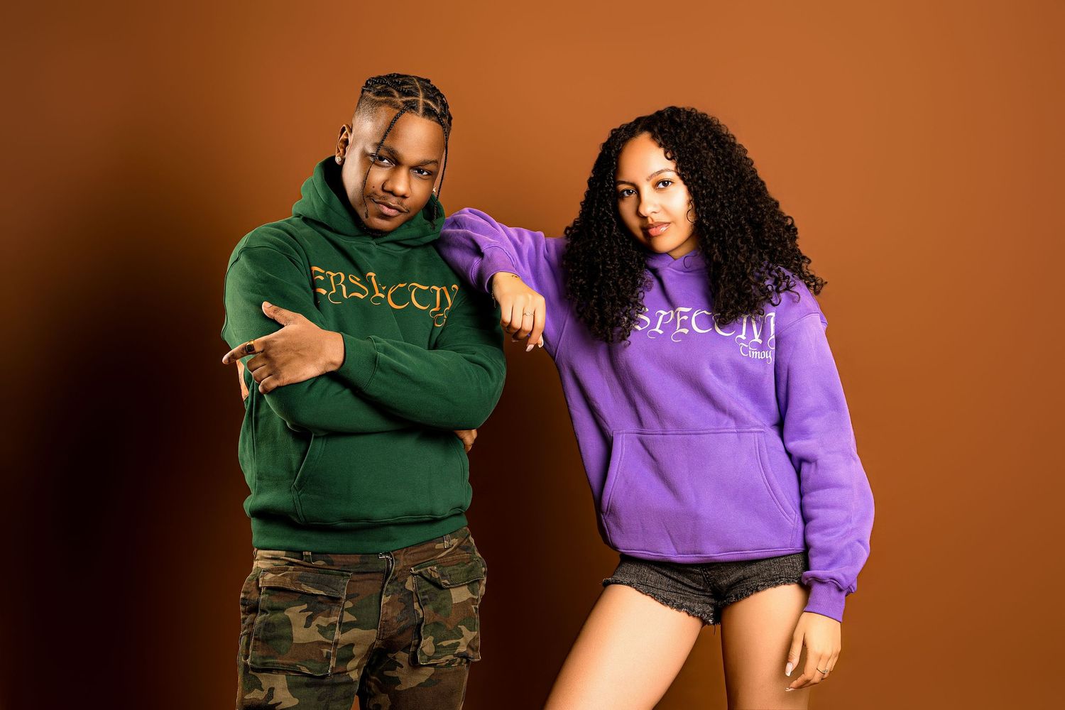 Luxury clothing brand studio portrait by Timoy B Photography – creative editorial for Timoy B Clothing Brand  promotion.