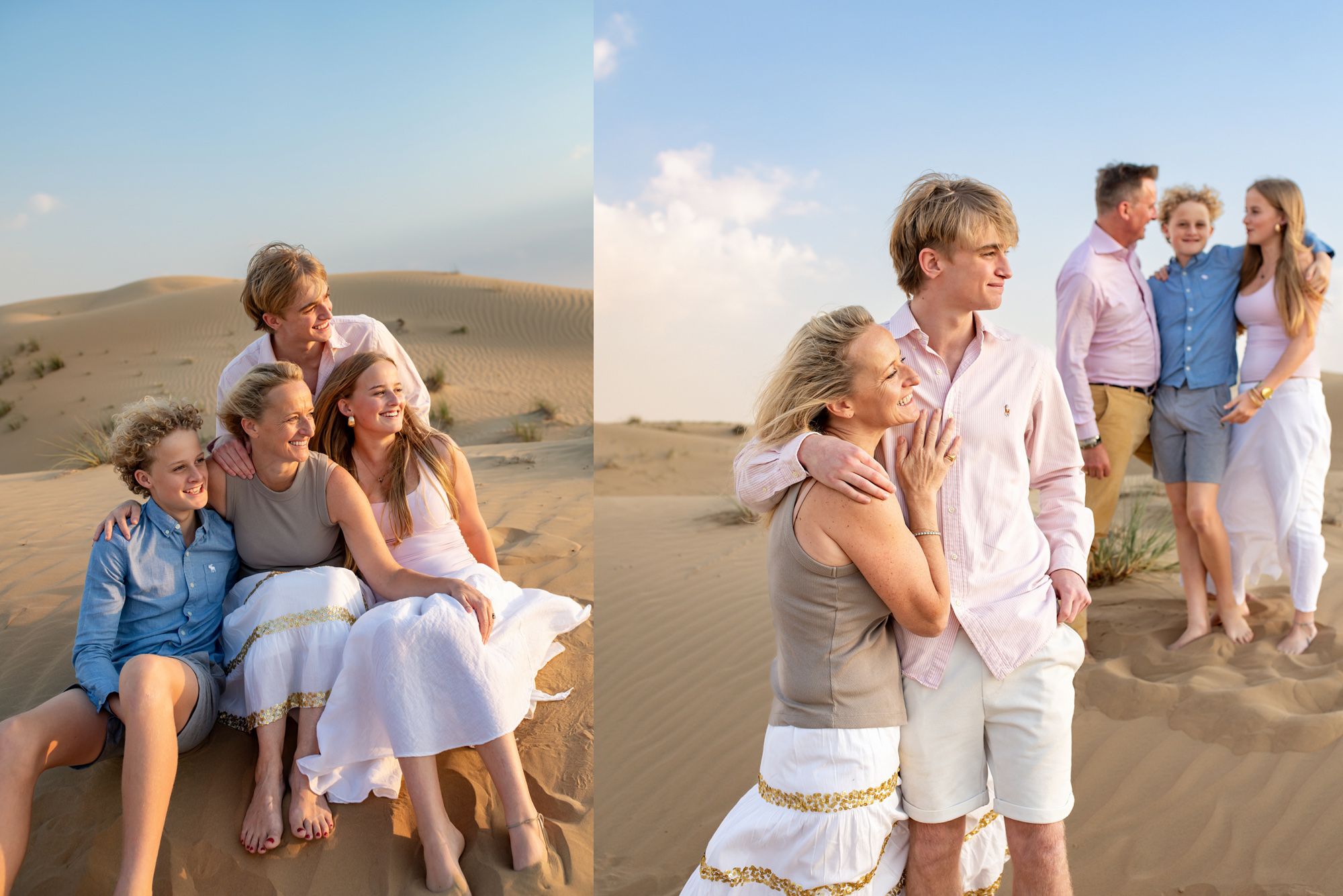 family photoshoot with teenagers Dubai