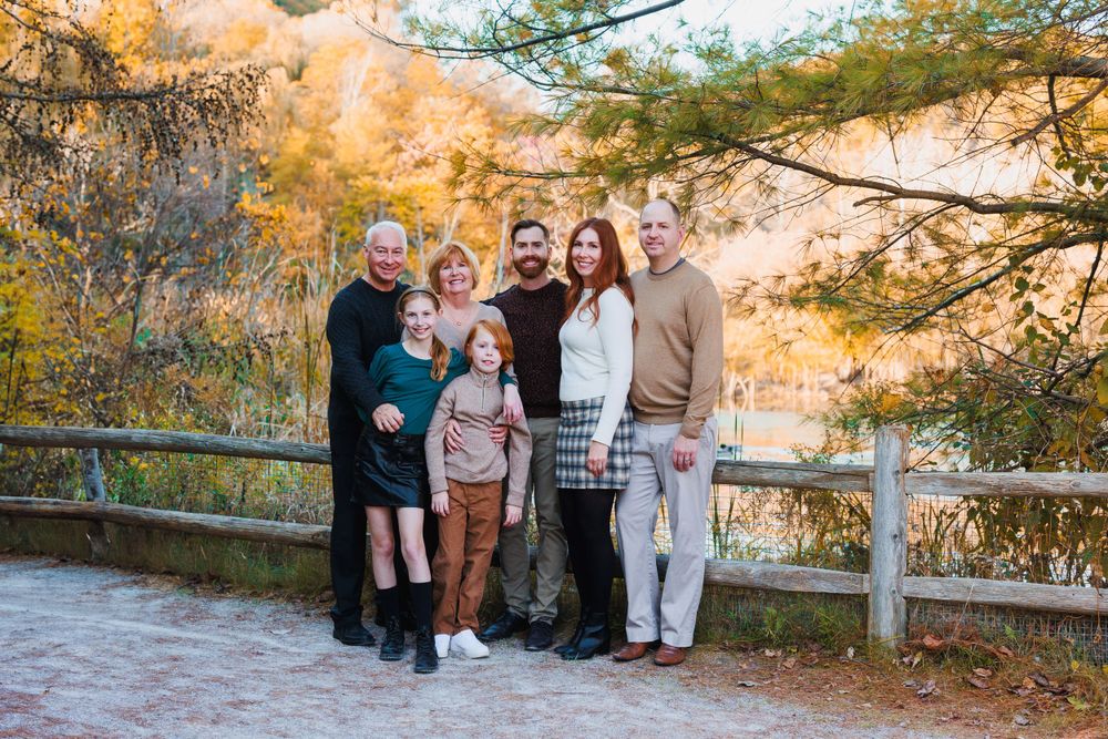 Family in a park. Toronto family photography.