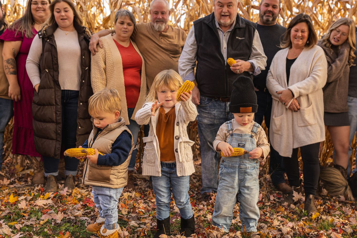 Extended fall family session with Highland Cattle