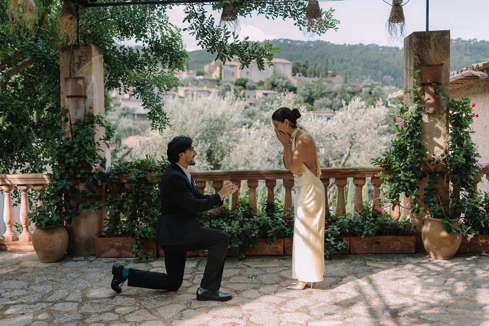 Deià-based photographer for luxury proposals, engagements & couple shoots in Mallorca. La Residencia - A Belmond Hotel proposal & Weddings