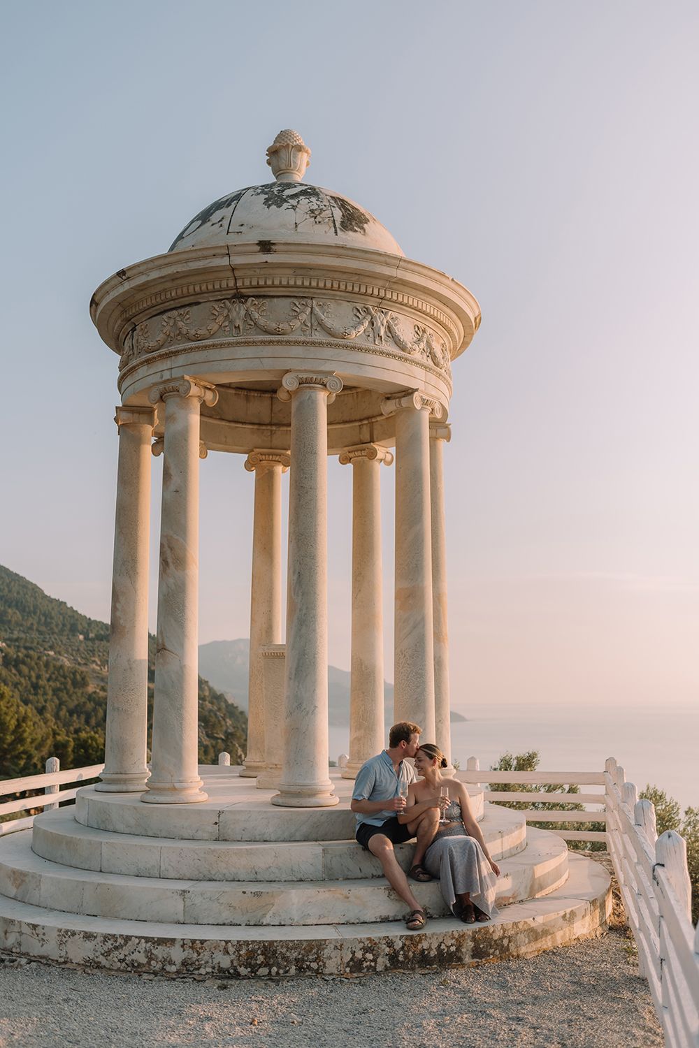 Luxury engagement & proposal photography in Mallorca. Based in Deià,romantic sessions across the island. Son Marroing proposal Deia