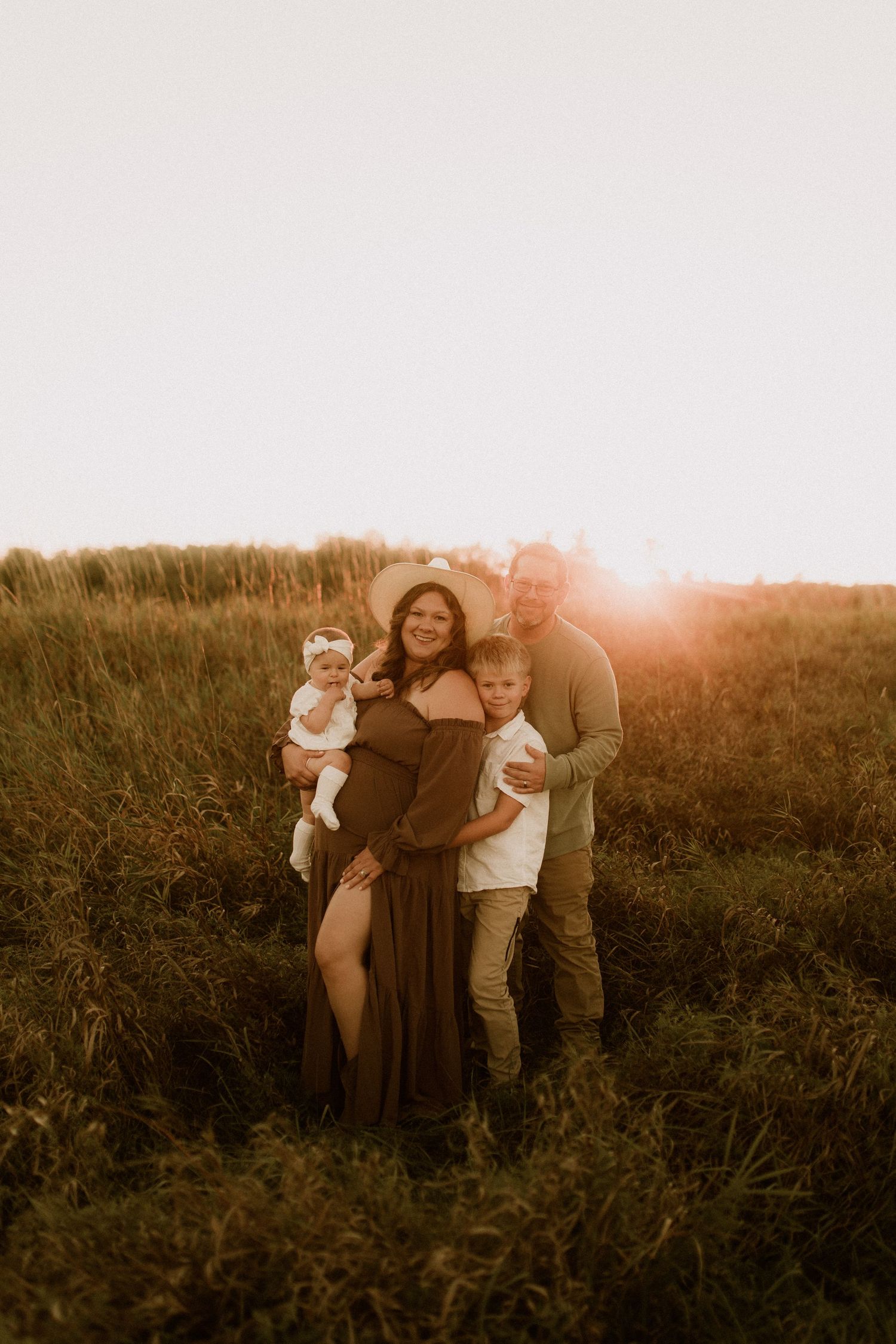 Family portrait photographed by another photographer in Durham Region, Ontario.