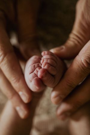 Lifestyle newborn session at studio on the Alley in Zionsville, Indiana