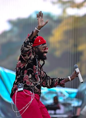 Tarrus riley performing on stage at Reggaeland Festival