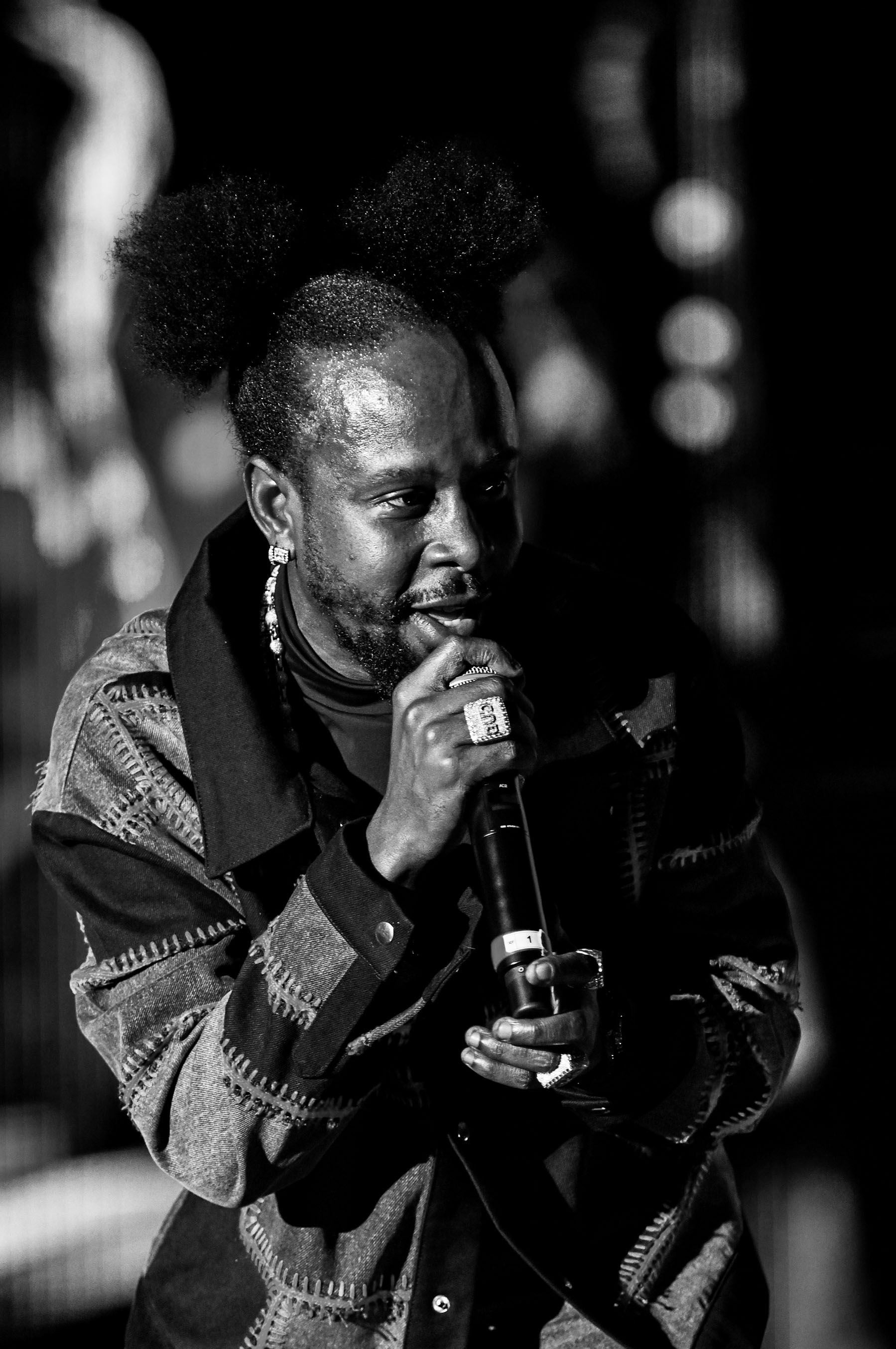 Popcaan performing on stage at Reggaeland Festival