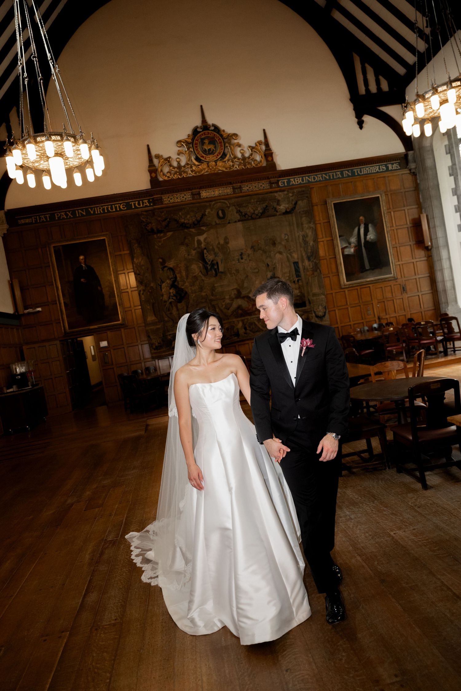 Editorial wedding portraits in Ontario landmark