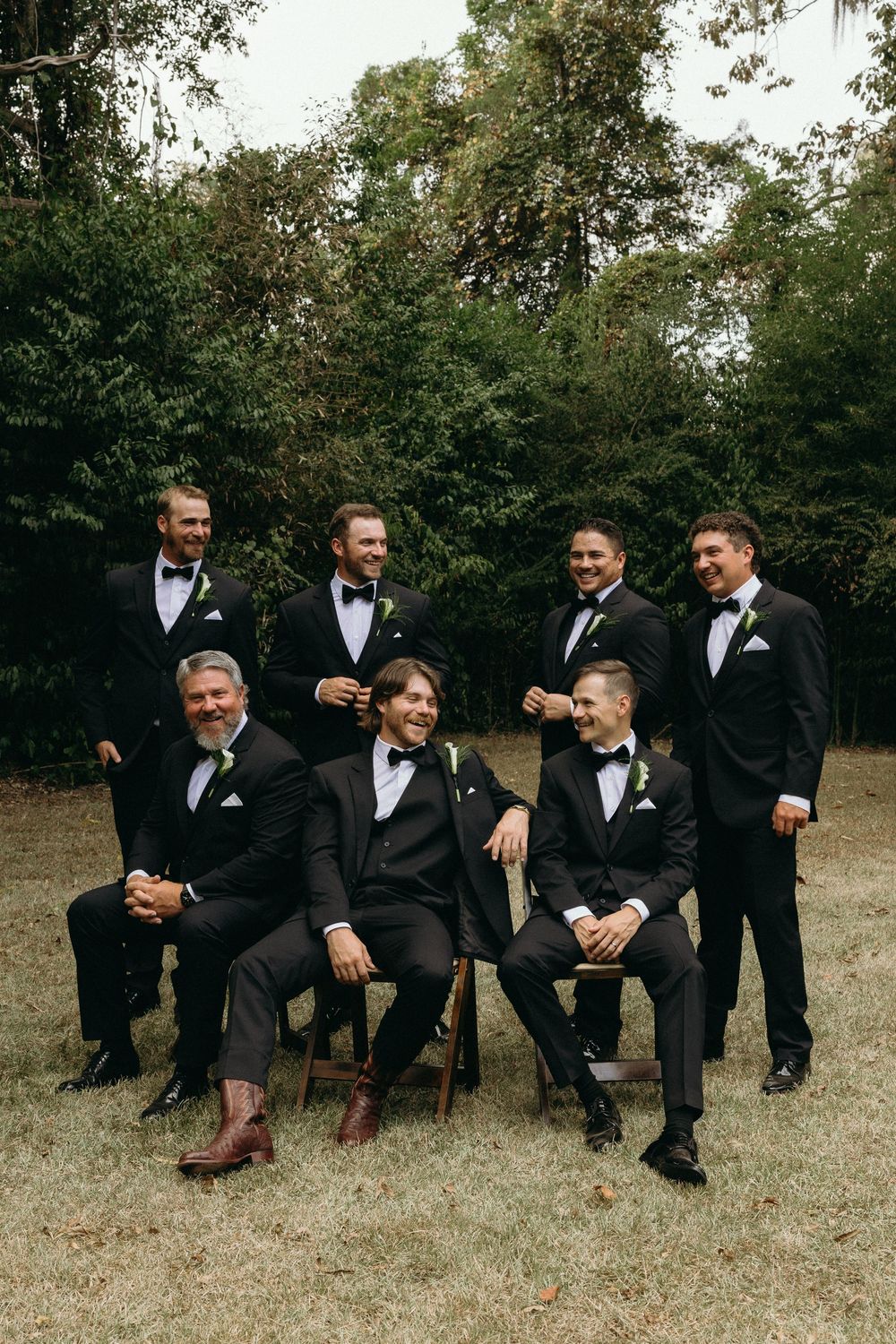 Groomsmens portraits in Coosada, Alabama