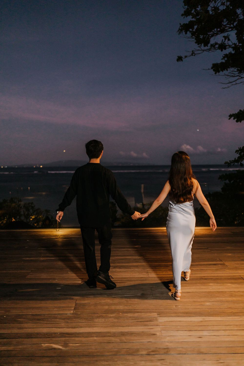 Romantic Bali engagement photography at Maya Sanur beachfront resort.