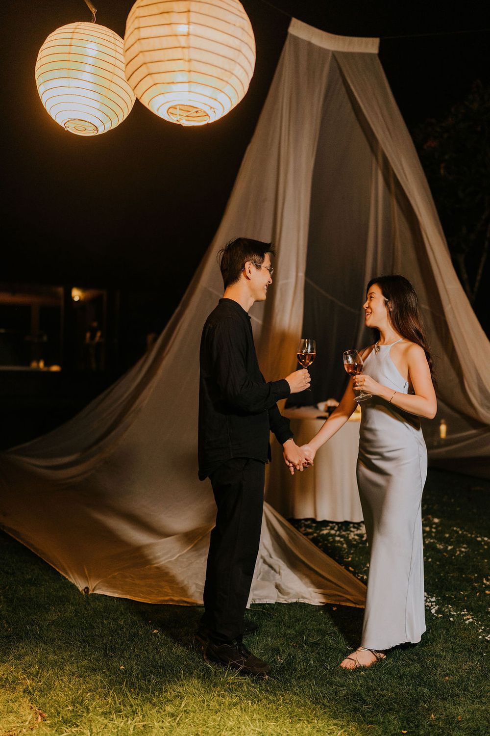 Romantic Bali engagement photography at Maya Sanur beachfront resort.