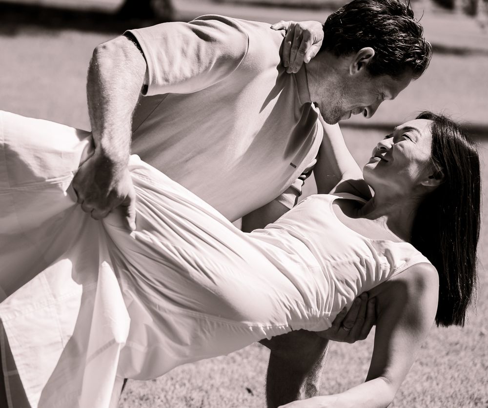 A couple dancing together