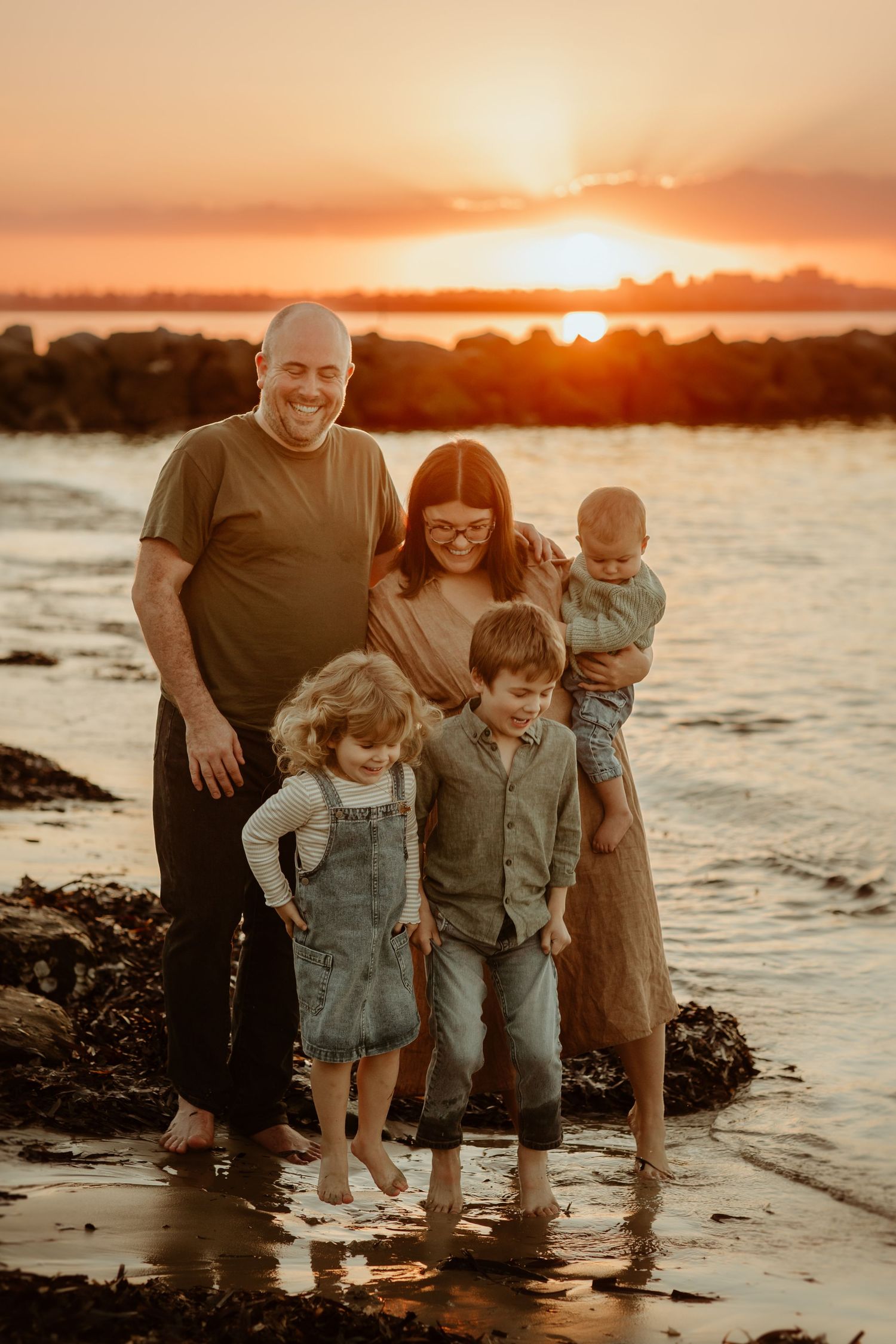 sunset family photography session in Kurnell Sydney Sutherland Shire