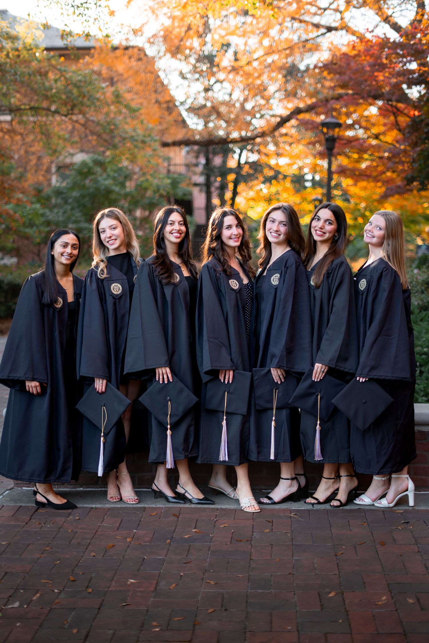 GT Georgia Tech student group grad photos in atlanta Georgia before commencement