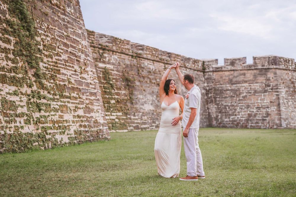 Photography session at Castillo de San Marcos Saint Augustine Florida historic landmark