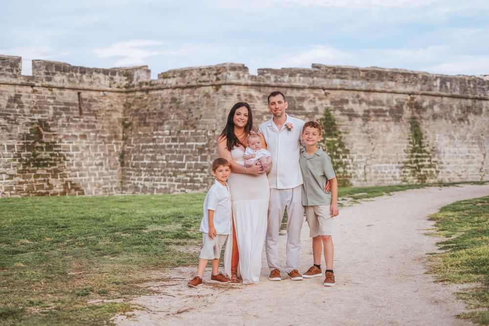 Photography session at Castillo de San Marcos Saint Augustine Florida historic landmark