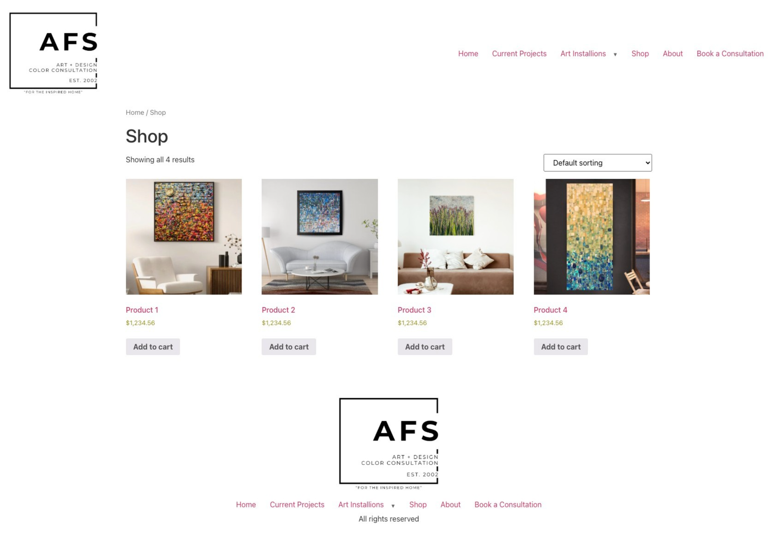 Website navigation header showing a logo and menu items with thumbnail images in a horizontal layout.