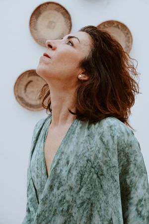 Portrait de femme, séance de thérapie par l'image