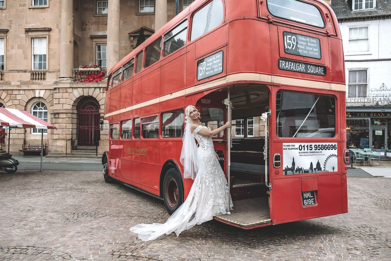 Newark town centre wedding atmosphere
