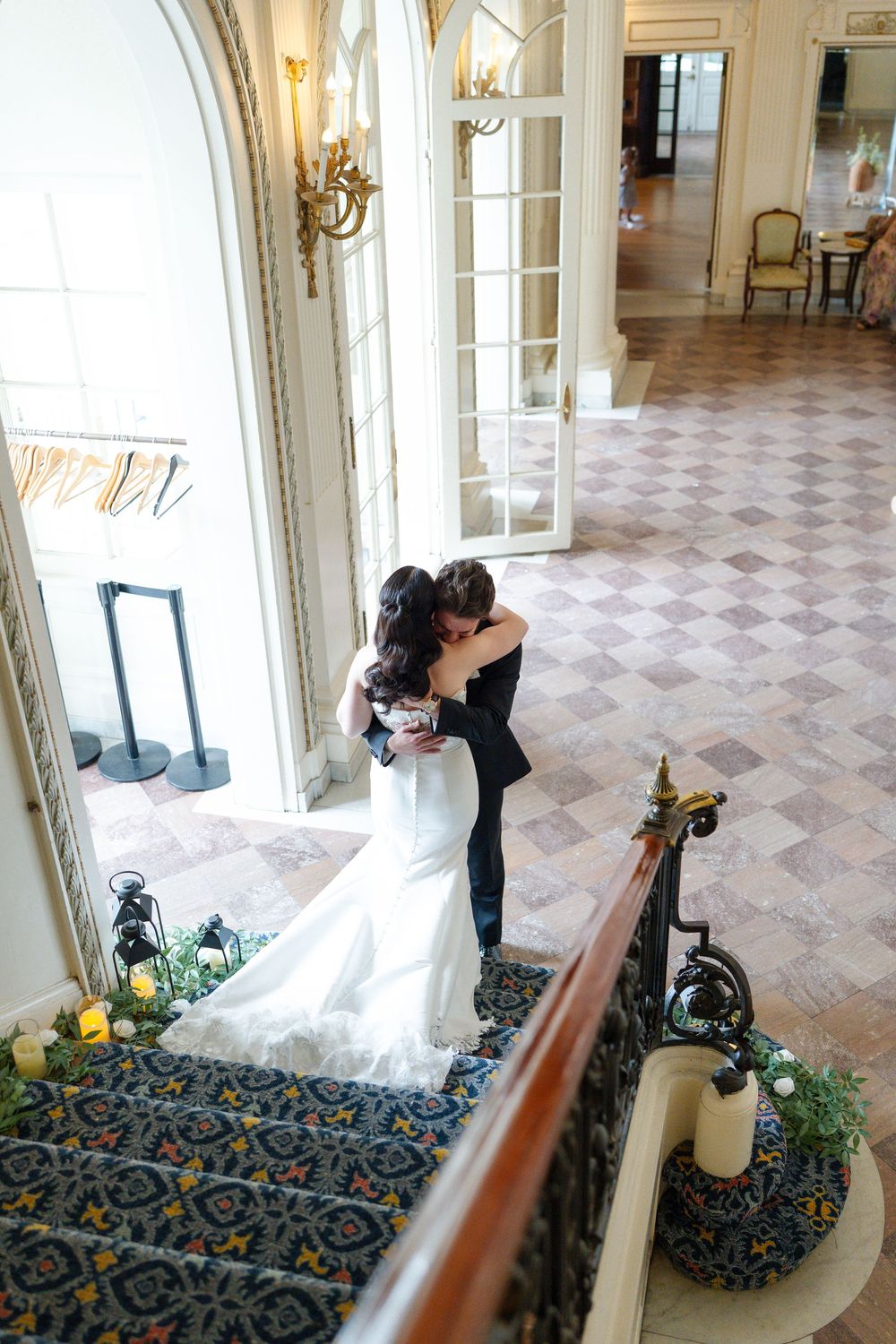 bridal party at tupper manor mansion in beverly massachusetts