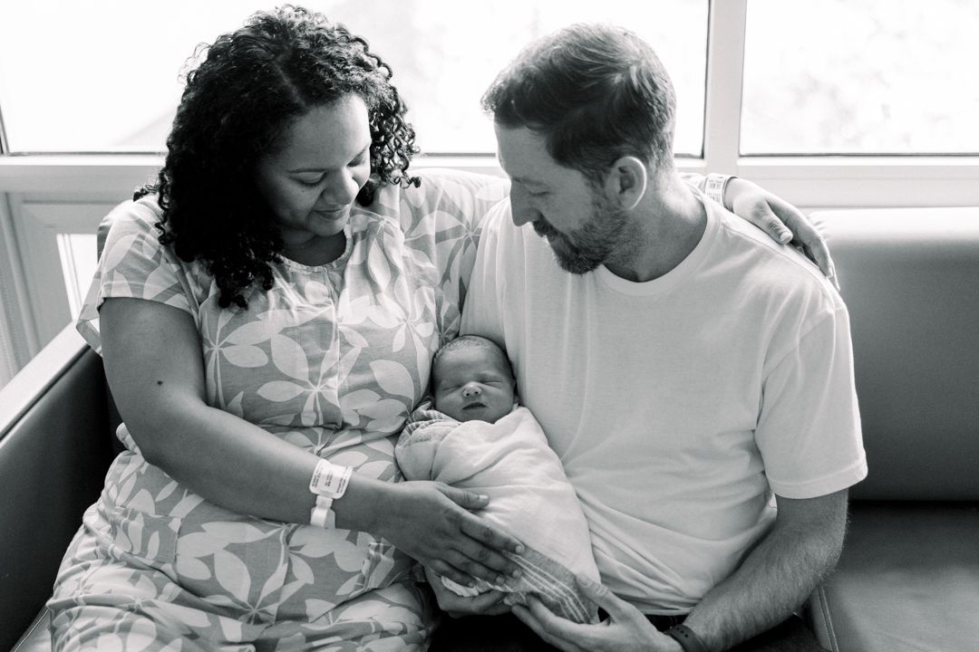 Timeless Fresh 48 session with newborn baby at Piedmont Augusta hospital