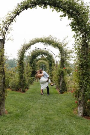 Elizabeth rose garden engagement and ceremony portraits Hartford ct