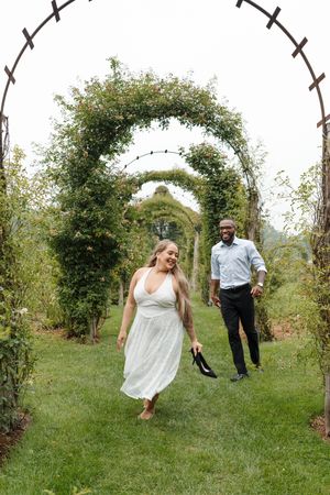 Elizabeth rose garden engagement and ceremony portraits Hartford ct