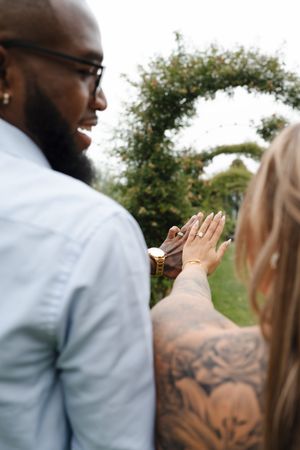 Elizabeth rose garden engagement and ceremony portraits Hartford ct